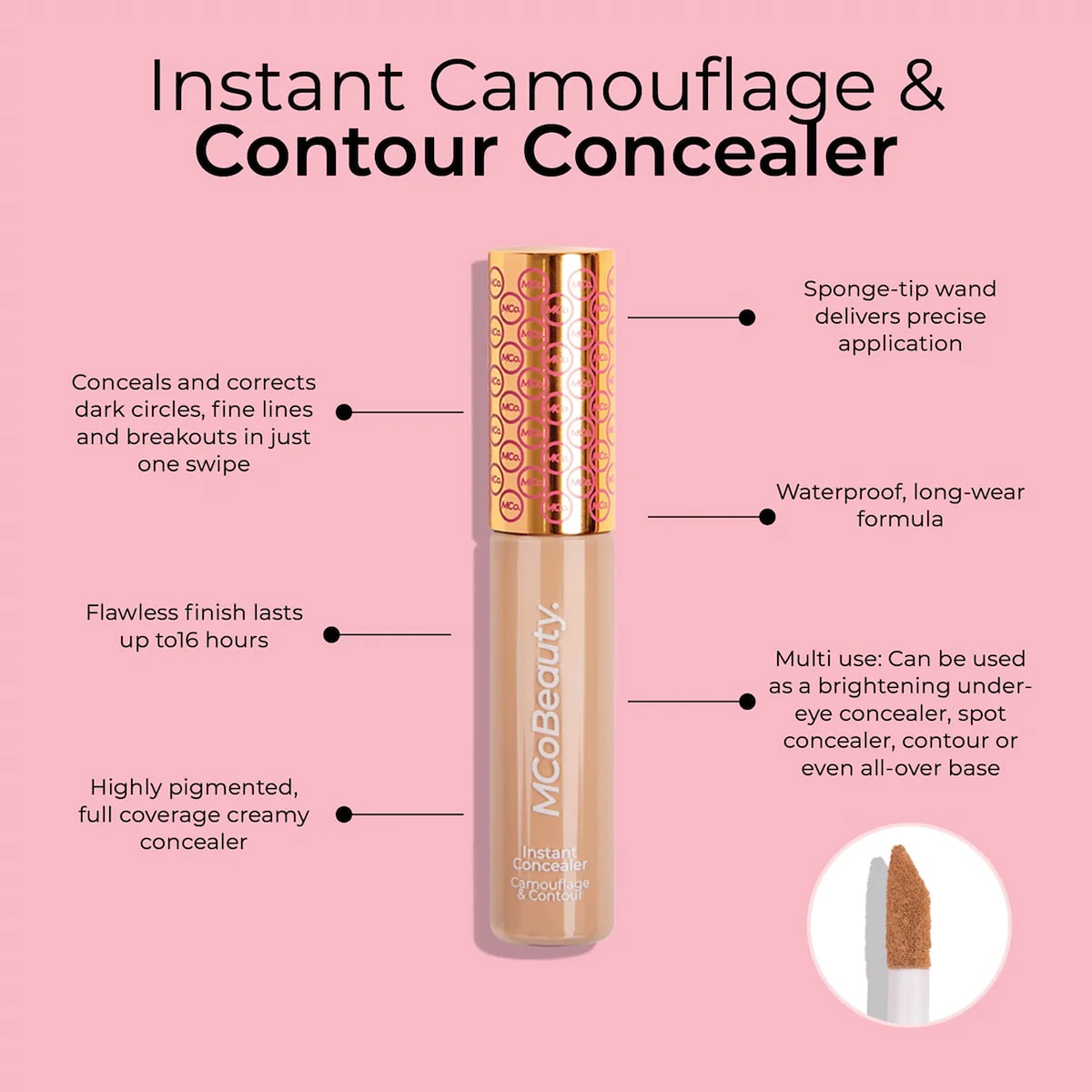 Mcobeauty Instant Camouflage & Contour Concealer Ivory 10ml