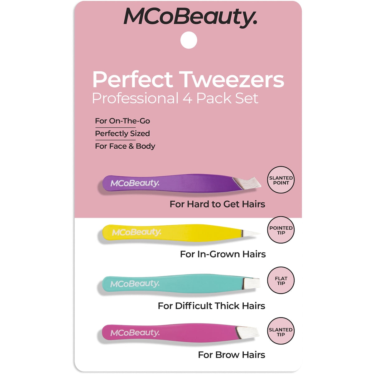 Mcobeauty Perfect Tweezers 4 Pack
