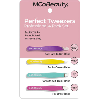 Mcobeauty Perfect Tweezers 4 Pack