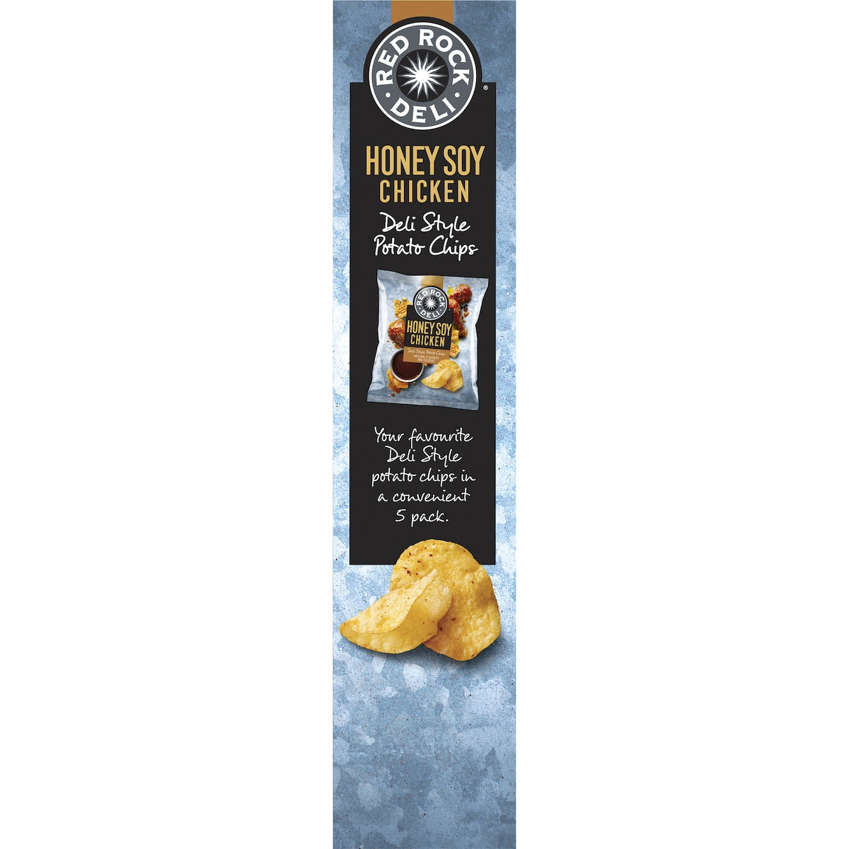 Red Rock Deli Honey Soy Chicken Potato Chips 28g X 5 Pack