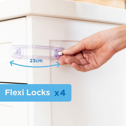 Perma Child Safety Flexi Locks - 4 Pack