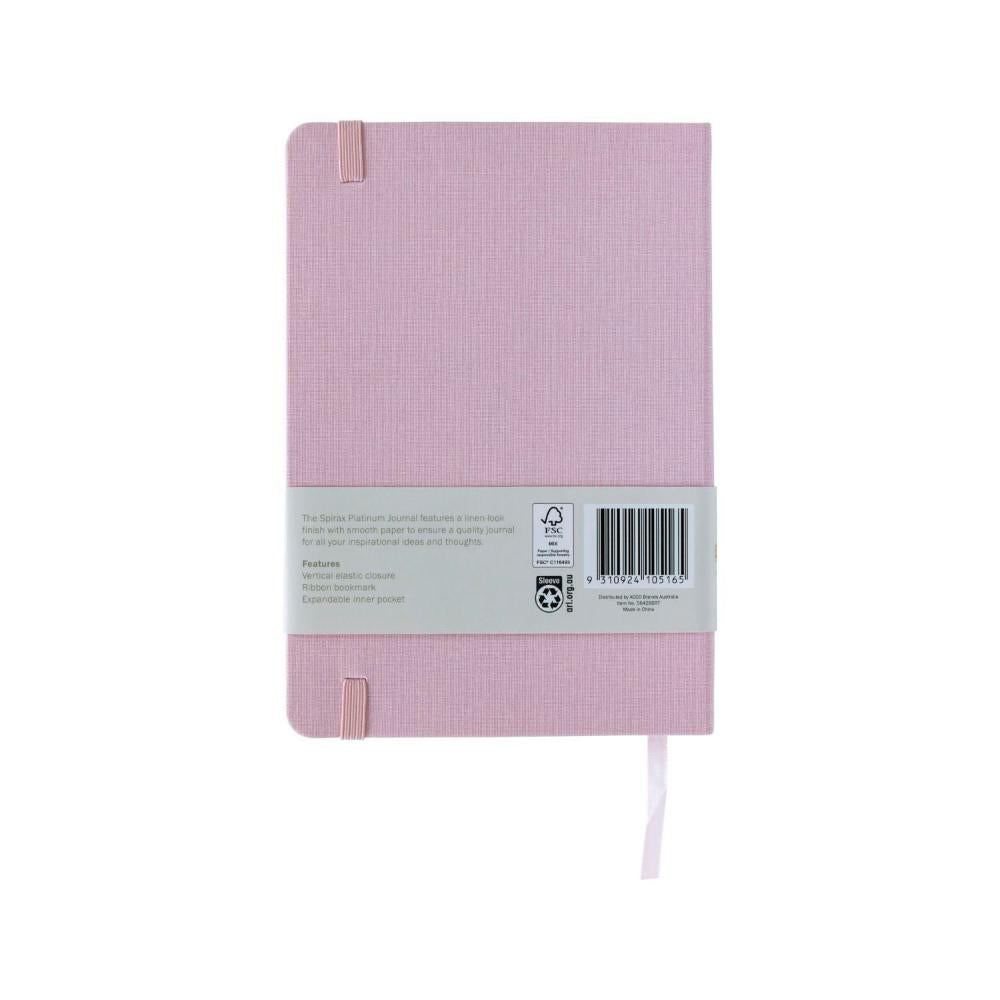 Spirax Platinum Linen A5 Journal 160 Page - 1 Each