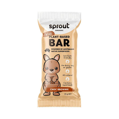 Sprout Kids Bar Choc Brownie Bar 4 Pack - 100g