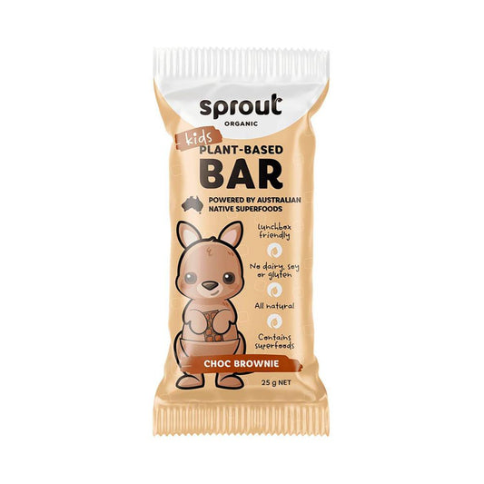 Sprout Kids Bar Choc Brownie Bar 4 Pack - 100g