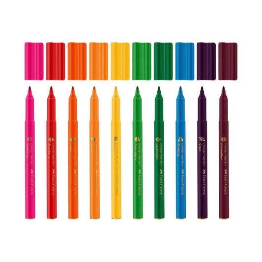 Faber Castell Connector Pen Scented Markers - 10 Pack