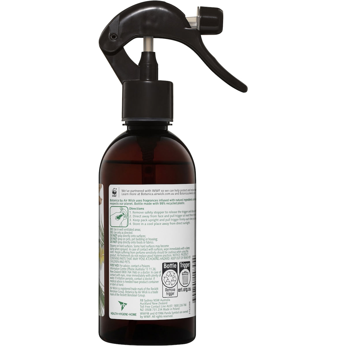 Botanica Caribbean Vetiver & Sandalwood Air Freshener Room Spray 236ml