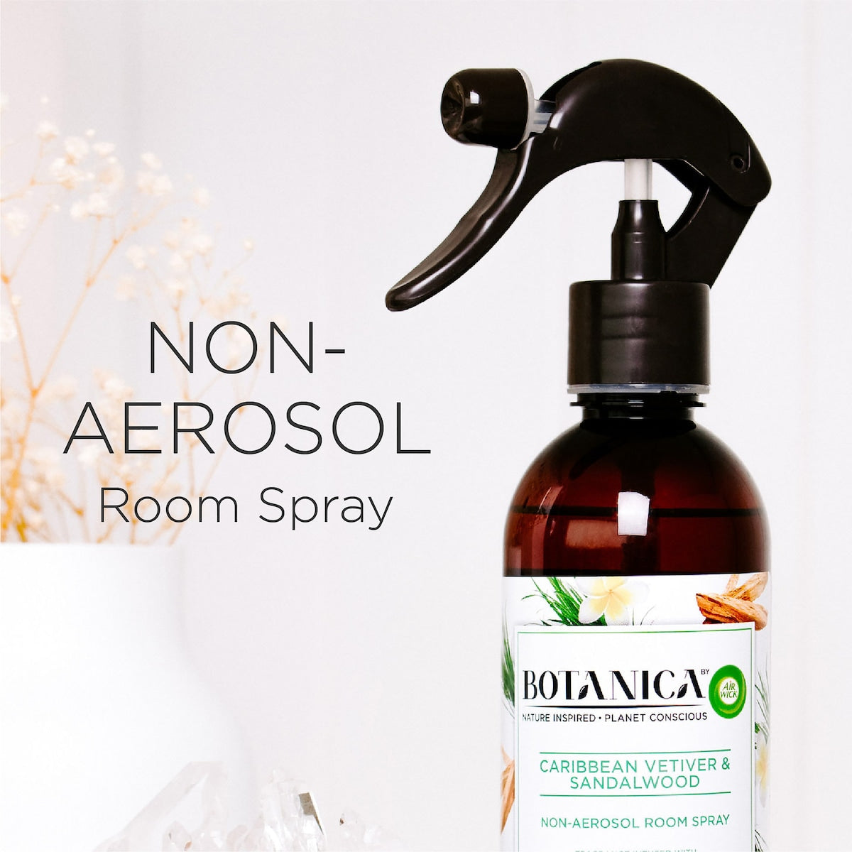 Botanica Caribbean Vetiver & Sandalwood Air Freshener Room Spray 236ml