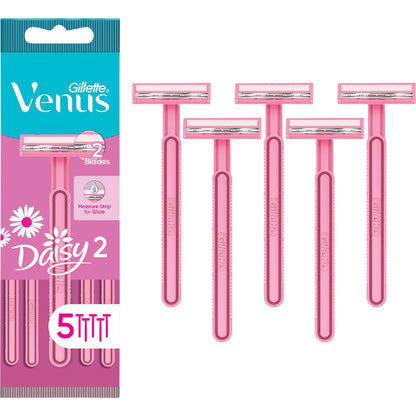 Gillette Venus Daisy Classic Disposable Razors 5 Pack