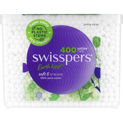 Swisspers Paper Cotton Stems 400 Pack