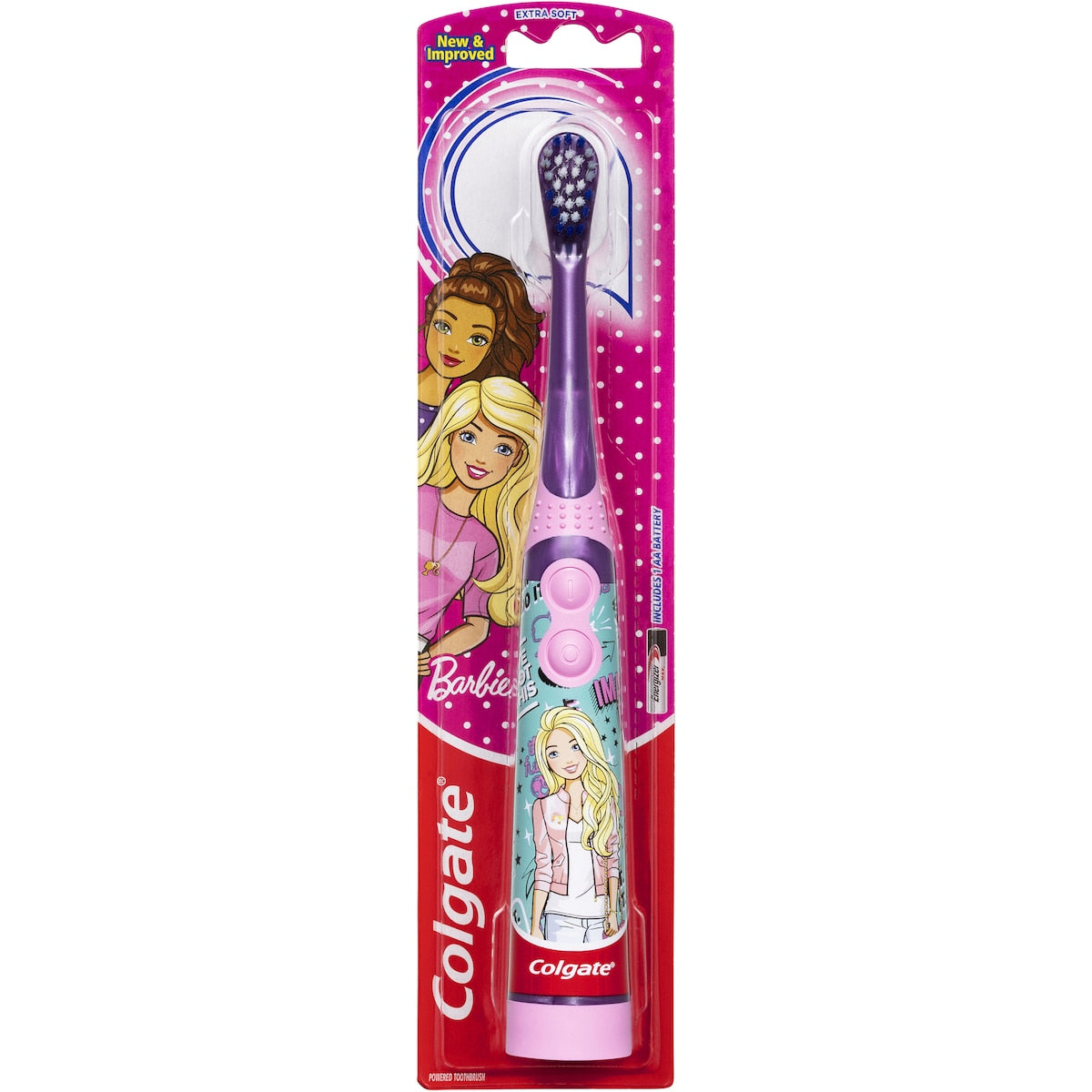 Colgate Kids Toothbrush Battery Sonic Barbie Extra Soft For 3+ Years Each