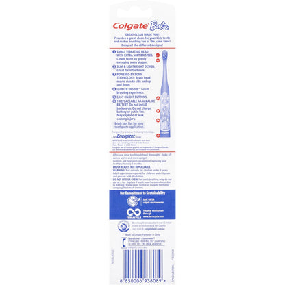 Colgate Kids Toothbrush Battery Sonic Barbie Extra Soft For 3+ Years Each