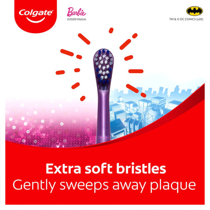 Colgate Kids Toothbrush Battery Sonic Barbie Extra Soft For 3+ Years Each