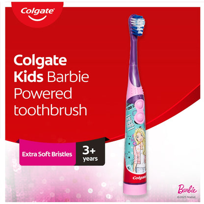 Colgate Kids Toothbrush Battery Sonic Barbie Extra Soft For 3+ Years Each