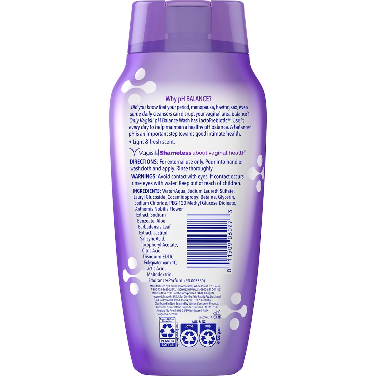 Vagisil Intimate Wash Ph Balance 354ml