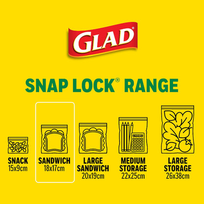 Glad Resealable Sandwich Bags 50 Pack
