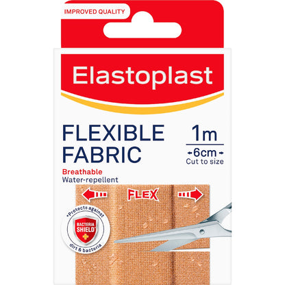 Elastoplast Flexible Breathable Water Repellent Fabric Plaster 6cmx1m