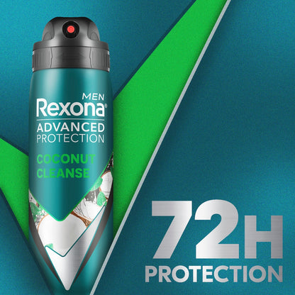 Rexona Men Advanced 72hr Deodorant Aerosol Coconut 220ml