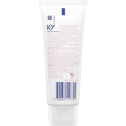 Durex Ky Naturals Harmony Intimate Lubricant For Use With Condoms 100g