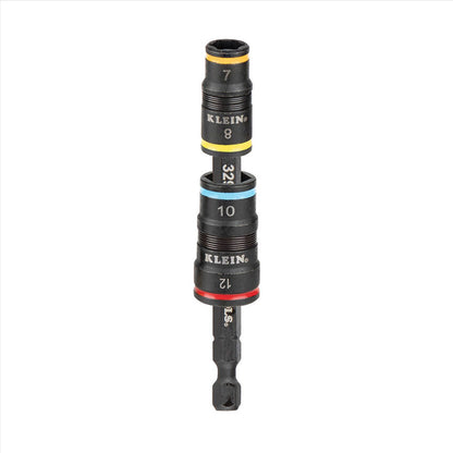 Klein 4 in 1 Impact Rated Flip Socket Set - 7, 8, 10, 12 mm
