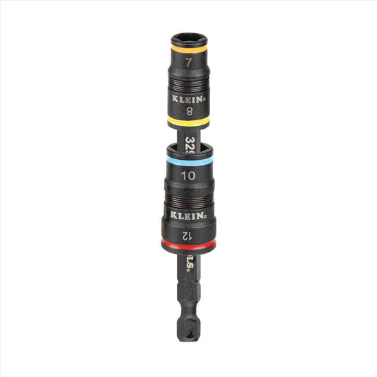 Klein 4 in 1 Impact Rated Flip Socket Set - 7, 8, 10, 12 mm