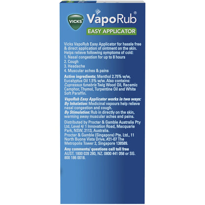 Vicks Vaporub Easy Applicator Decongestant Rub 35g