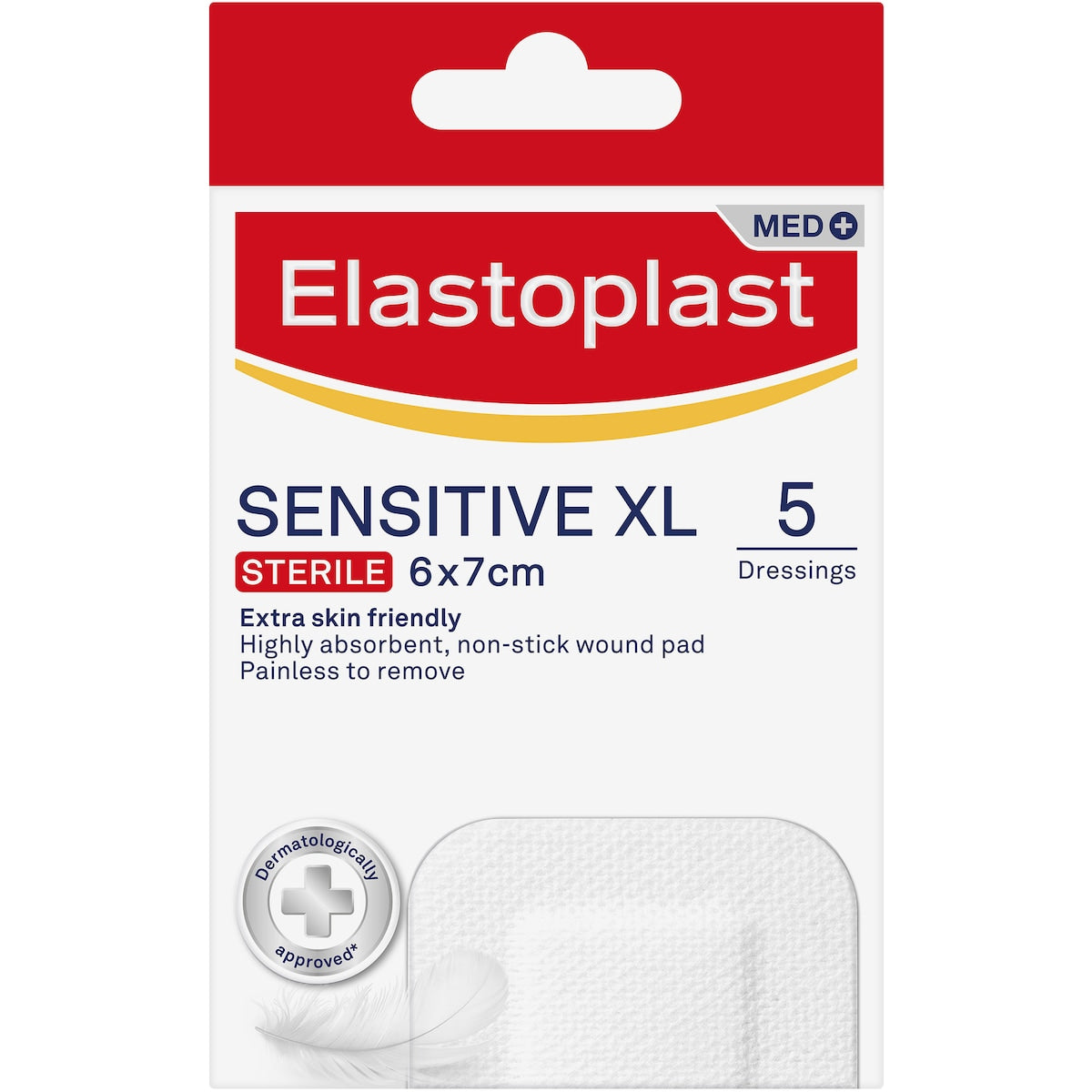 Elastoplast Sensitive Xl Dressings For Post Op Wounds 5 Pack