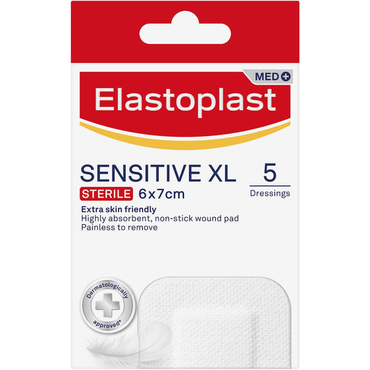 Elastoplast Sensitive Xl Dressings For Post Op Wounds 5 Pack