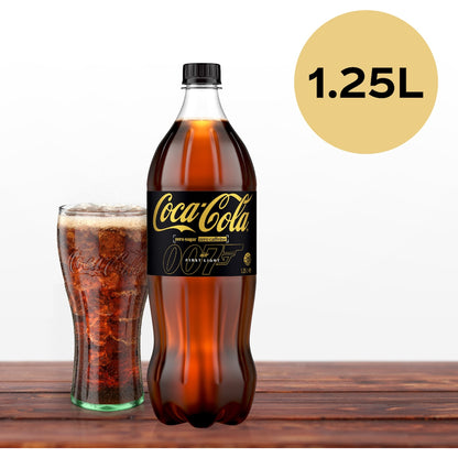 Coca-cola Caffeine Free Zero Sugar Soft Drink Bottle 1.25l