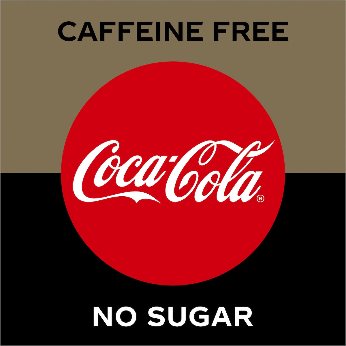 Coca-cola Caffeine Free Zero Sugar Soft Drink Bottle 1.25l