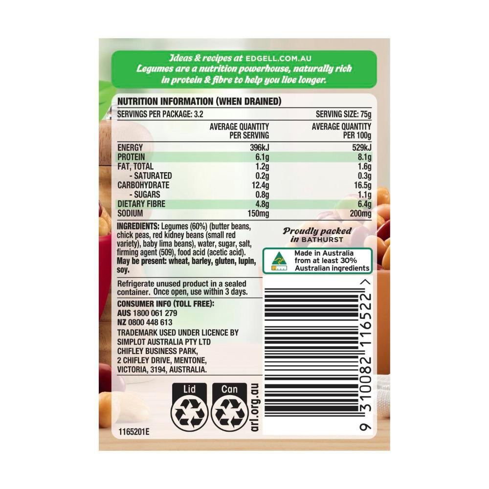Edgell Beans 4 Bean Mix - 400g