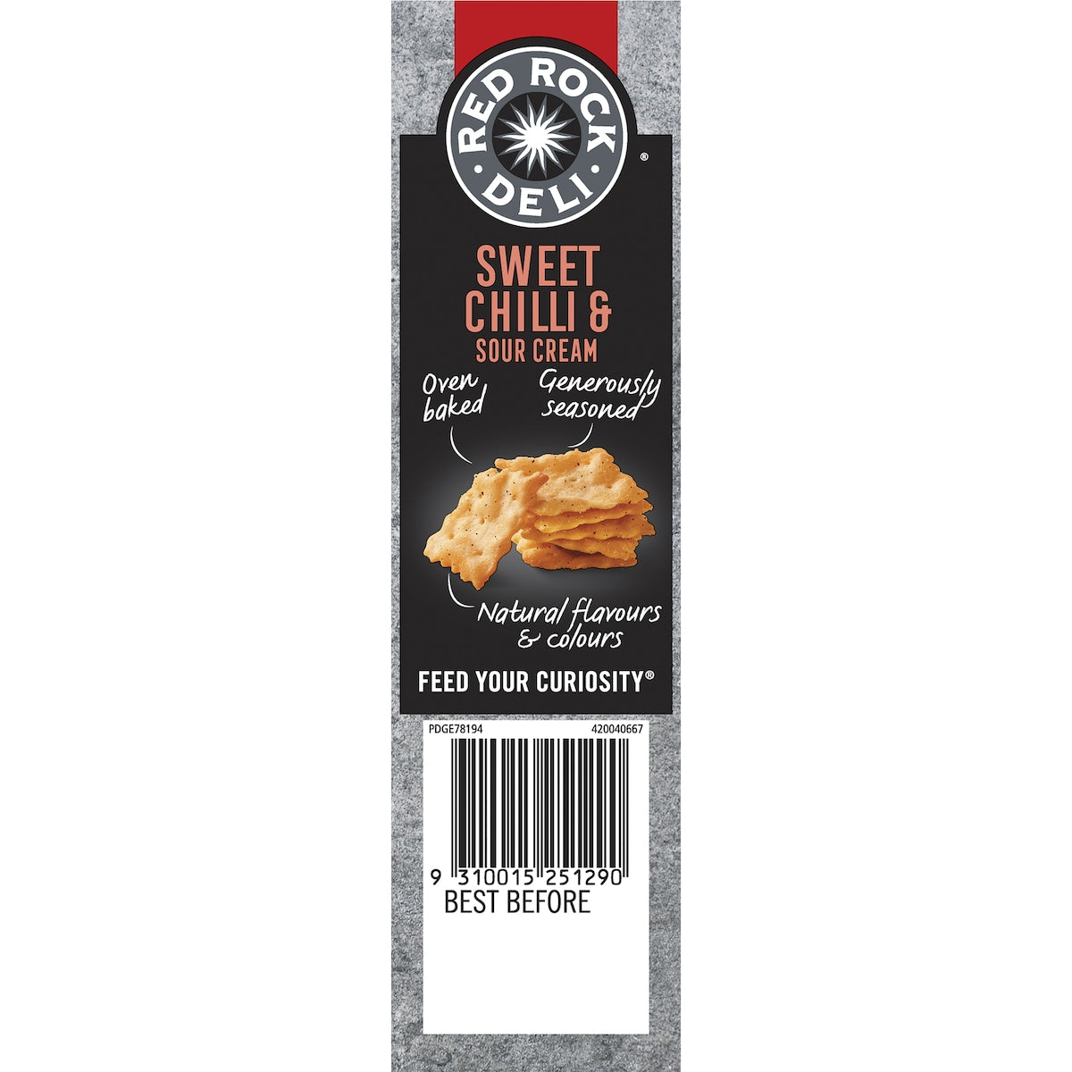 Red Rock Deli Style Crackers Sweet Chilli & Sour Cream 135g