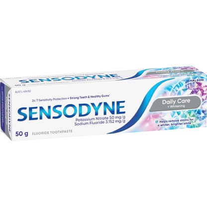 Sensodyne Daily Care & Whitening Sensitive Toothpaste 50g
