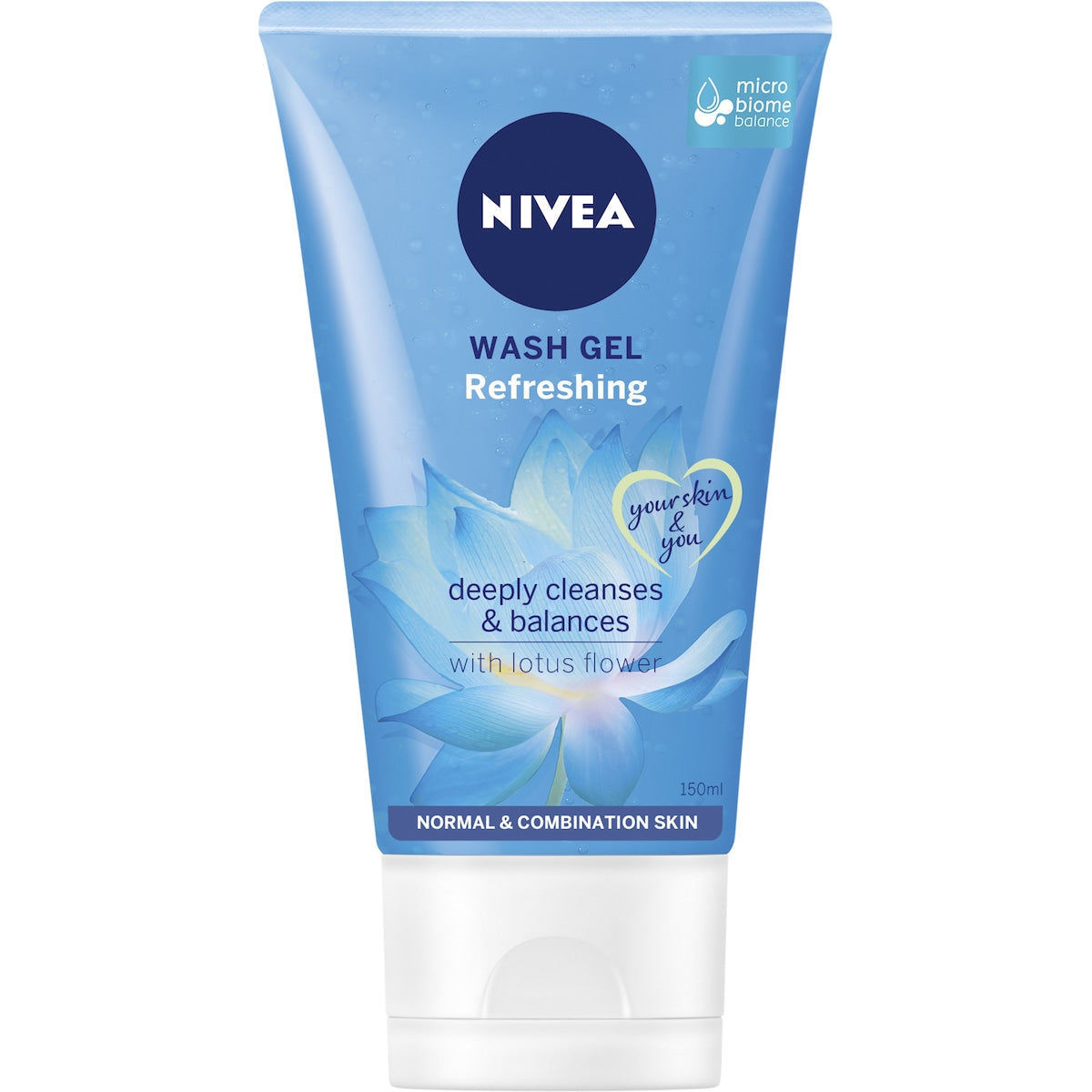 Nivea Refreshing Face Wash Gel Cleanser With Lotus Flower 150ml