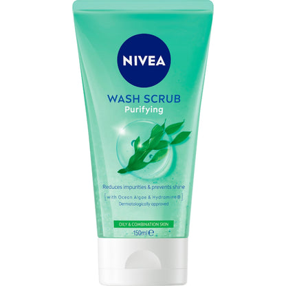 Nivea Purifying Face Wash Scrub For Oily & Combination Skin 150ml