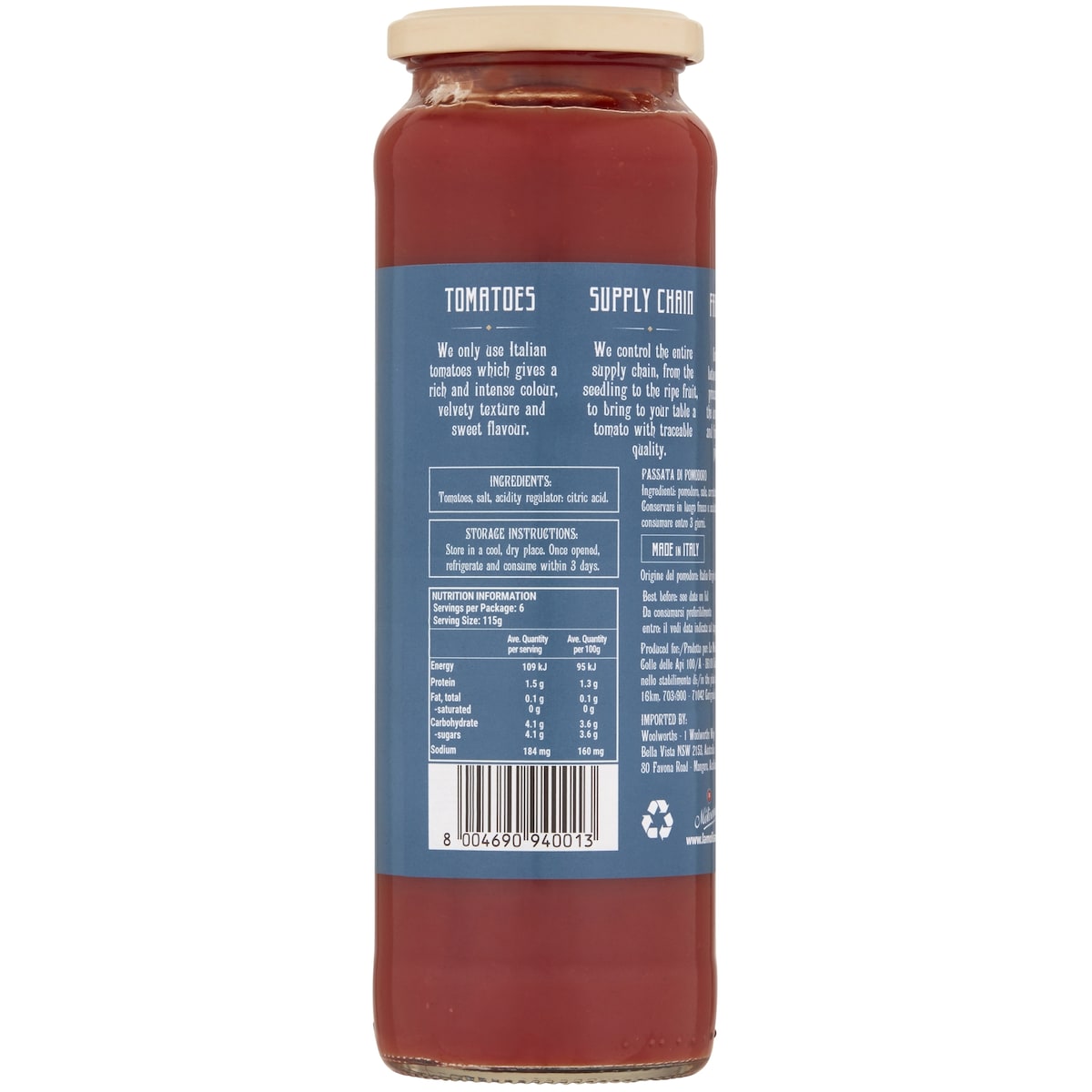 La Molisana Pomodoro Extra Di Lusso Passata Classica 690g