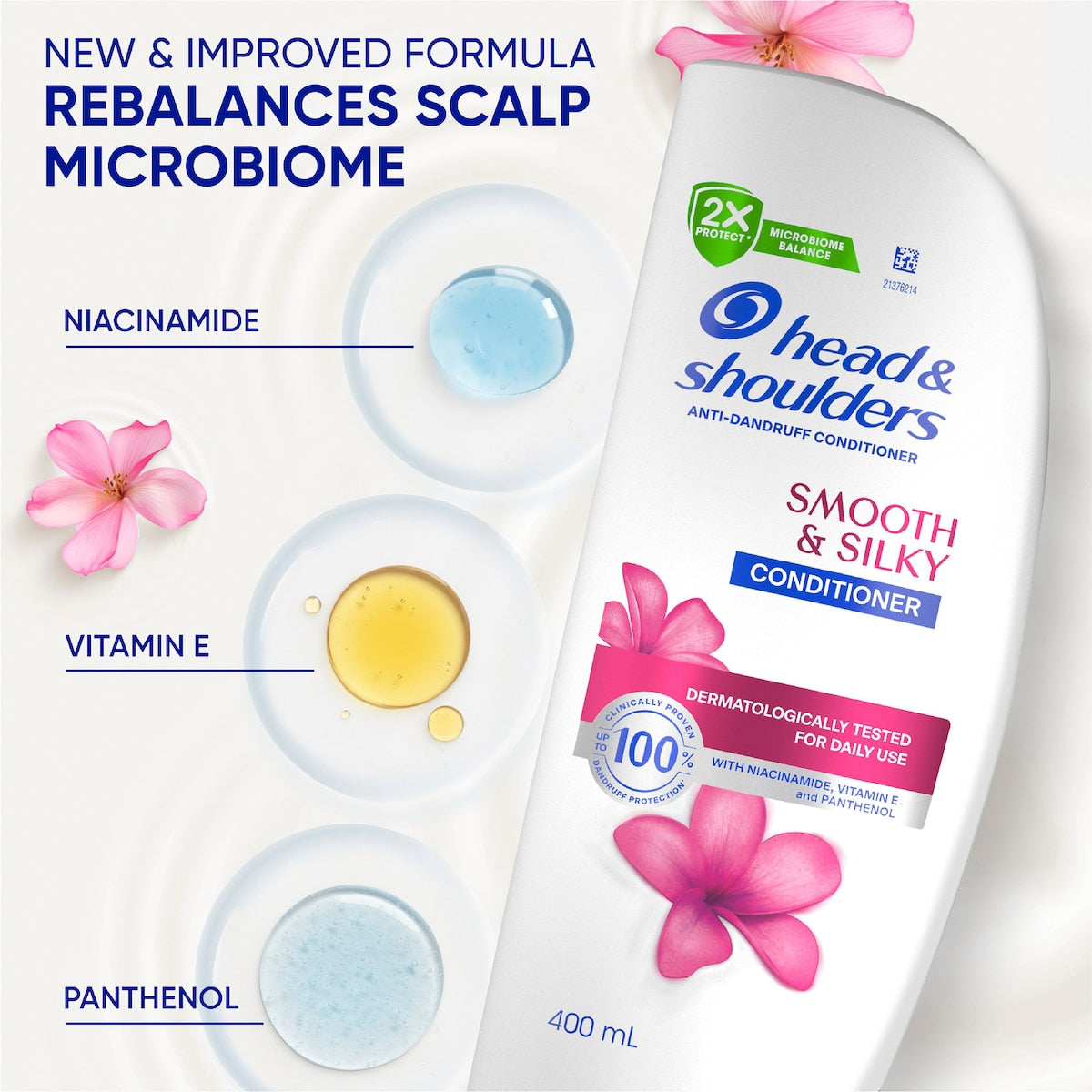 Head & Shoulders Smooth & Silky Anti-dandruff Conditioner 400ml