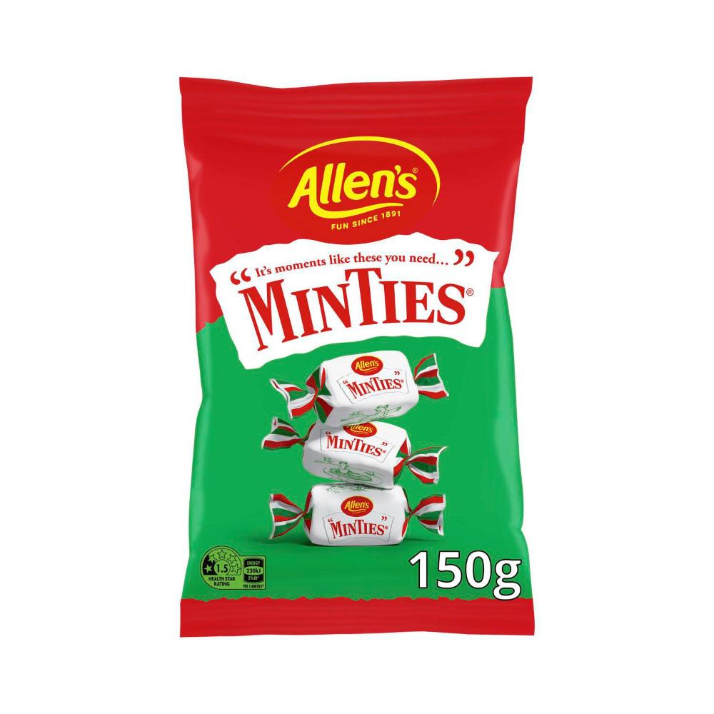 Allen's Lollies Minties Mint Chews Bag - 150g