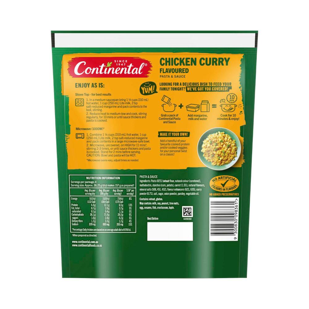 Continental Pasta & Sauce Chicken Curry - 145g