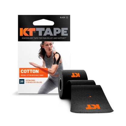 Kt Kinesiology Tape Black Strips - 20 Pack