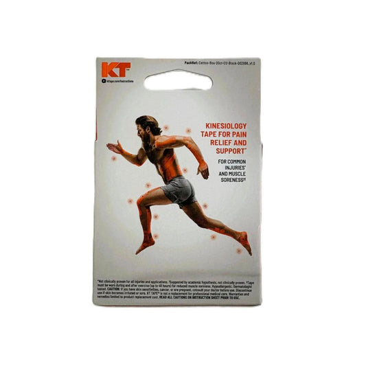 Kt Kinesiology Tape Black Strips - 20 Pack