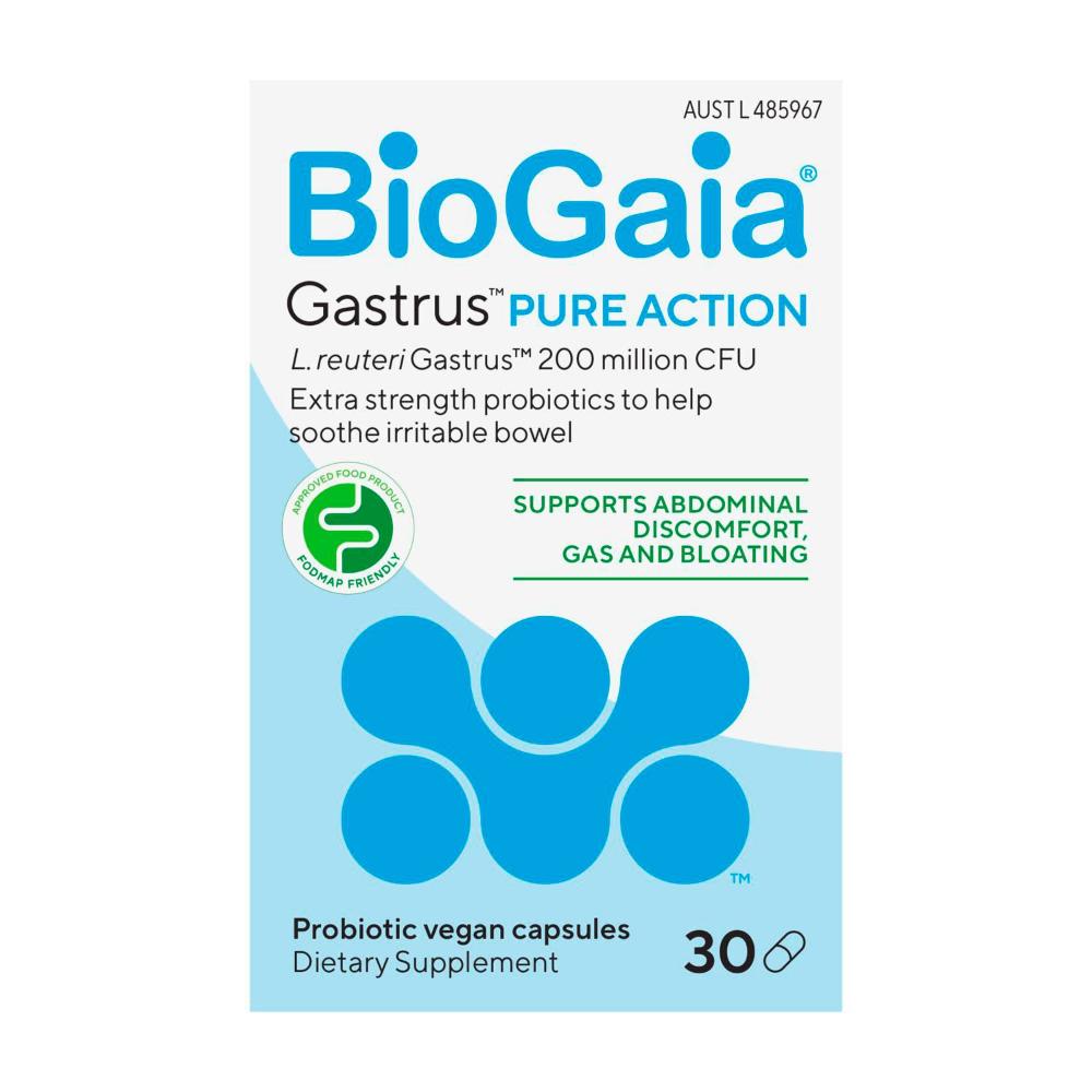 Biogaia Gastrus Pure Action Capsules - 30 Pack