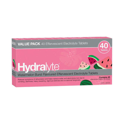 Hydralyte Effervescent Watermelon Burst - 40 Pack