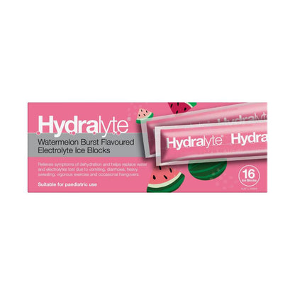 Hydralyte Ice Block Watermelon Burst - 16 Pack