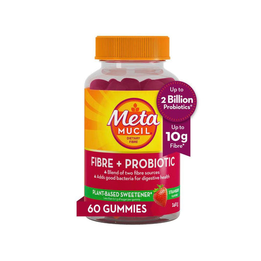 Metamucil Pre + Probiotic Fibre Gummies - 60 Pack