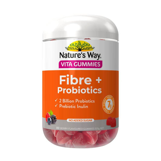 Nature's Way Vita Gummies Fibre + Probiotics - 80 Pack