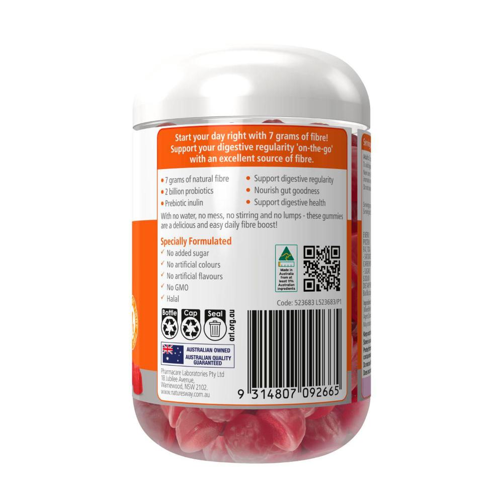 Nature's Way Vita Gummies Fibre + Probiotics - 80 Pack