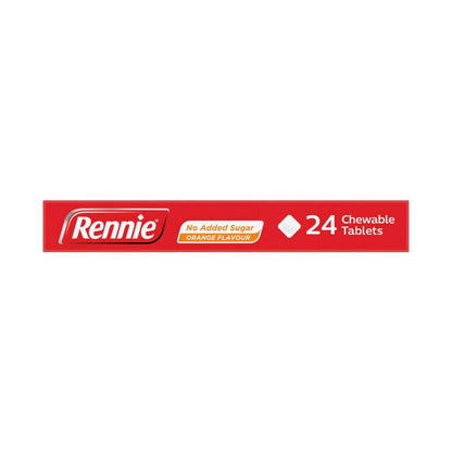 Rennie No Added Sugar Orange - 24 Pack