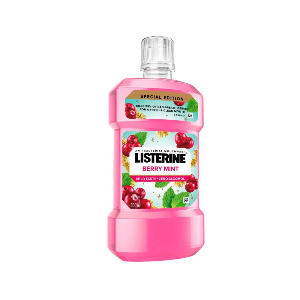 Listerine Berry Mint Mouthwash - 500mL