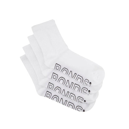Bonds Womens Half Crew (3+) Socks - 4 Pack