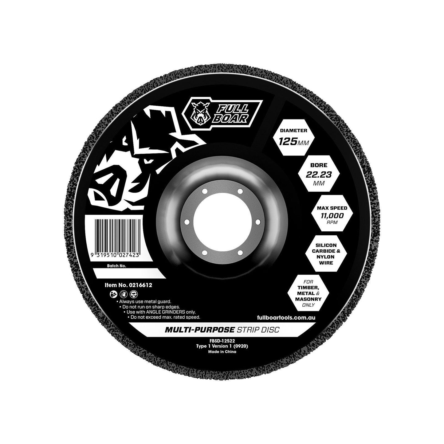 Full Boar Multi Purpose Strip Disc - 125mm